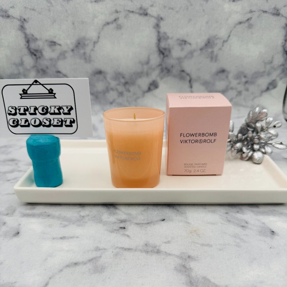 Viktor Rolf Flowerbomb Bougie Parfumée Scented Candle,Full 70g,2.4oz-BOXED-NEW